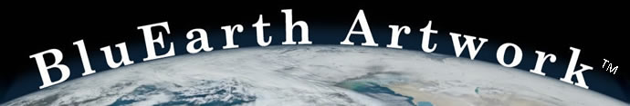 Blue earth artwork header